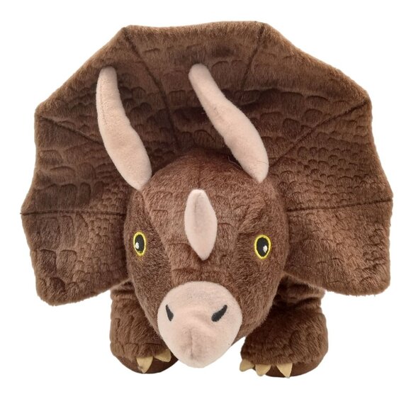 Triceratops Plush Kohls Cares Brown Dinosaur Horns 13 Inch Stuffed Animal Toy - Picture 1 of 12